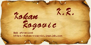 Kokan Rogović vizit kartica